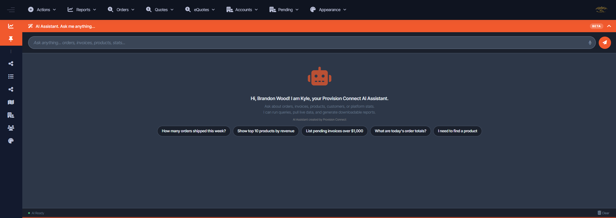 Dashboard â€” AI Dark